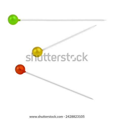 set long pin isolated from background	