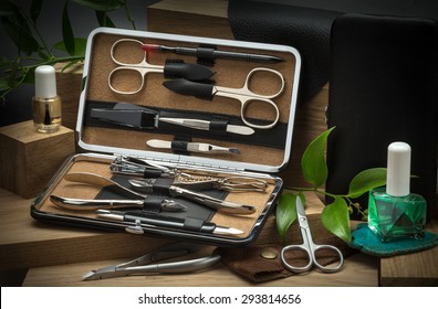 A Set Of Manicure Tools.