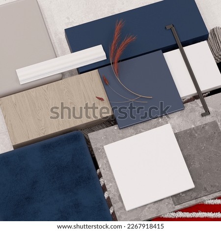 set of materials, ttexture, fabric,stone texture, material closeup, gray tile,kit of materials