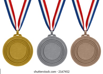 Set Medals On White Background Stock Photo 2167452 | Shutterstock