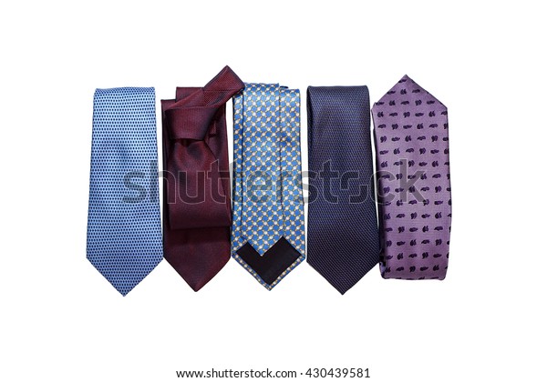 Set Mens Neckties Blue Burgundy Purple Stock Photo (Edit Now) 430439581