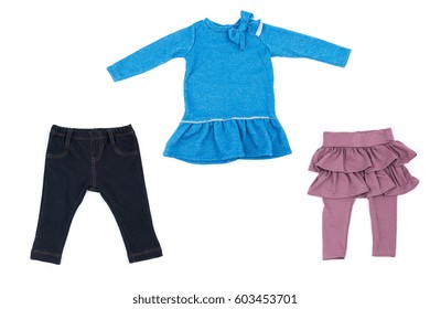 Set New Colorful Kids Clothes Isolated Stock Photo 603453701 | Shutterstock