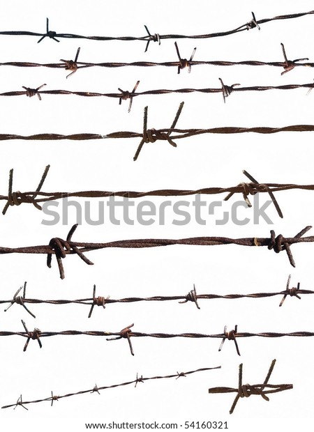 old barbed wire