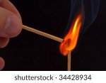 set on the fire