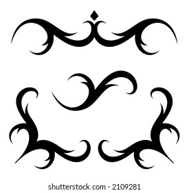 Set of original design elements