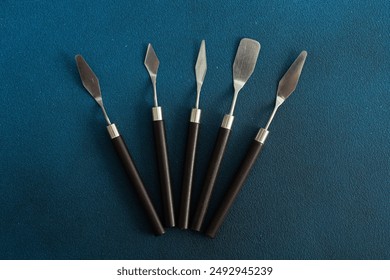 Set of palette knives close-up. - Powered by Shutterstock