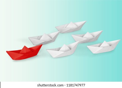 Set Paper Shipsleadership Concept Stock Photo 1181747977 | Shutterstock