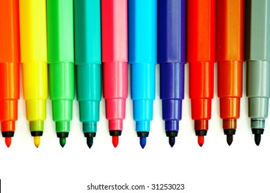 Cartoon Set Cool Color Wooden Pencils Stock Vector (Royalty Free) 469475138