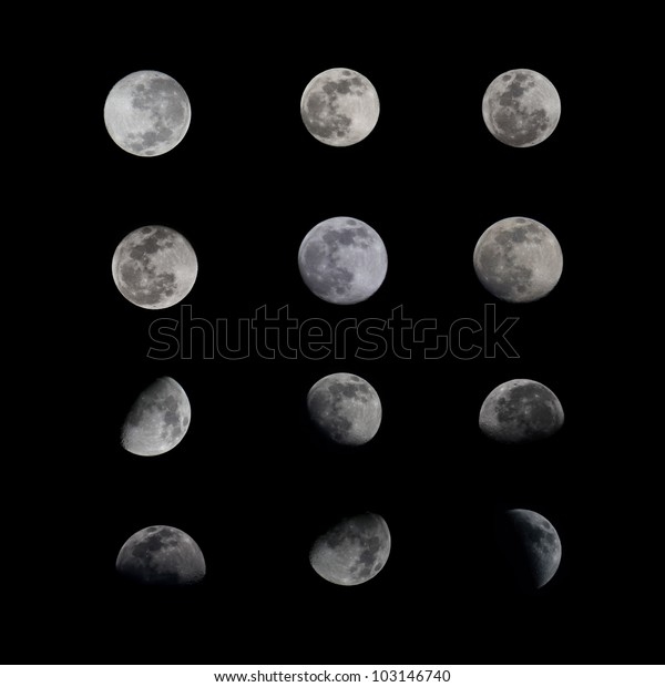 Set Phases of The\
Moon