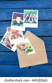 A set of photos from envelope for a good memory