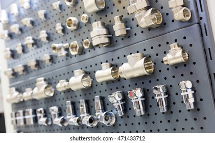 Set Of Pipe Fittings And Fixturing Components