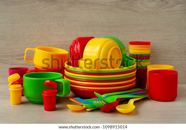 plastic tableware set