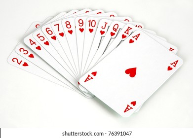 Set Playing Cards Hearts Suit Stock Photo 76391047 | Shutterstock