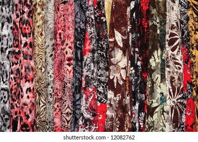 Set of samples of a lacy fabric