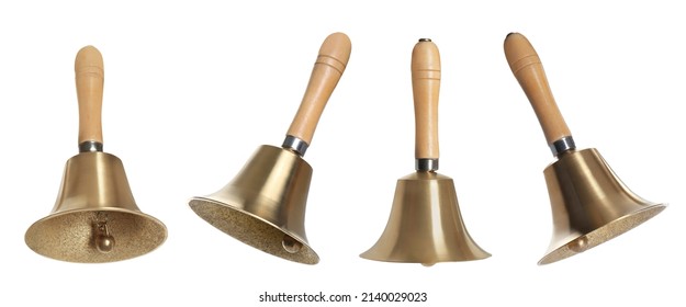 Set with school bells on white background. Banner design - Powered by Shutterstock