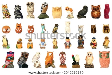 Set of Small Model Owls