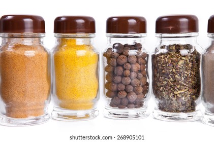 Set Spices Isolated On White Background Stock Photo 268905101 ...