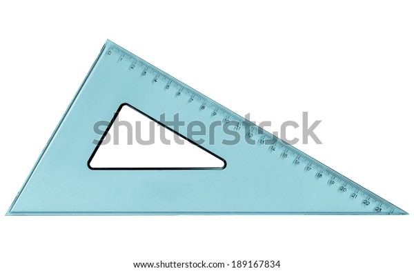 Set Square Triangle Used Engineering Technical Stock Photo 189167834 ...