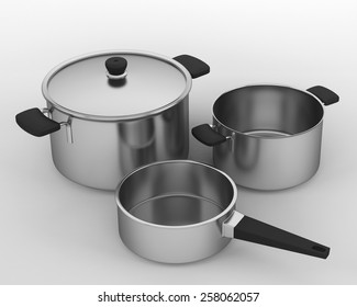 Set Of Stainless Steal Cooking Pots