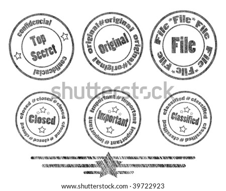 Set of stamp