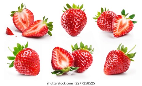 Set of strawberries: Creative recipes and ideas for incorporating this versatile ingredient into your meals and desserts. - Powered by Shutterstock