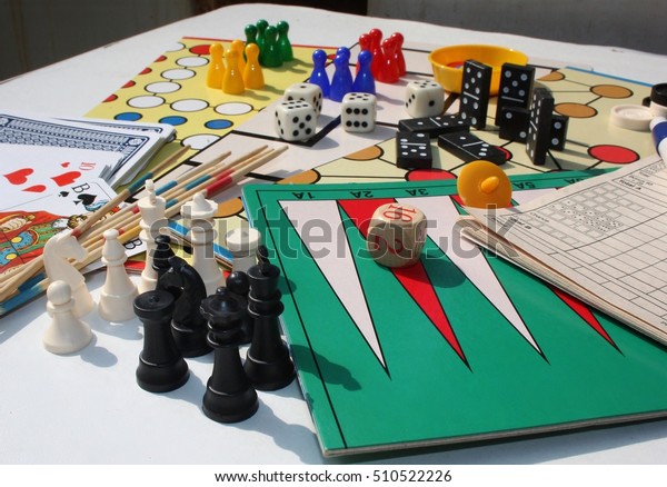 Set Table Games White Black Chess Stock Photo (Edit Now) 510522226