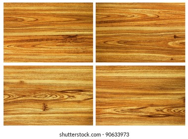 Set Of Teakwood Surface Background