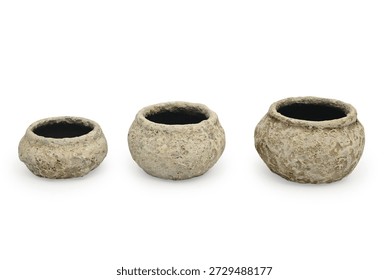Conjunto tres jarrones artesanales