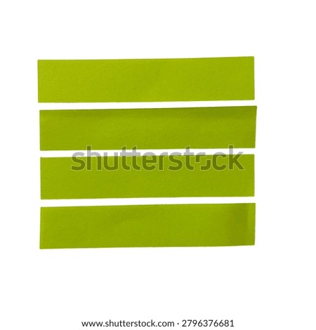Set of three thick green horizontal stripes arranged in parallel. Clean and simple design element for banners, logos, or backgrounds. Modern and fresh look.