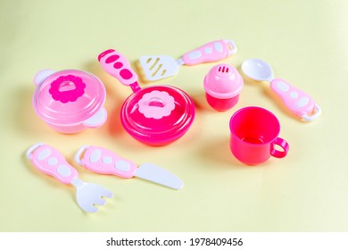 Set Of Toy Kitchen Utensils.