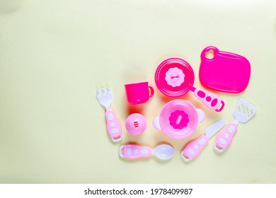 Set Of Toy Kitchen Utensils.