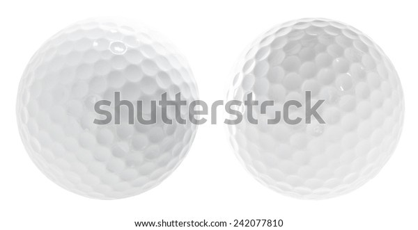 Set Two Golf Balls Isolated On Stock Photo (Edit Now) 242077810