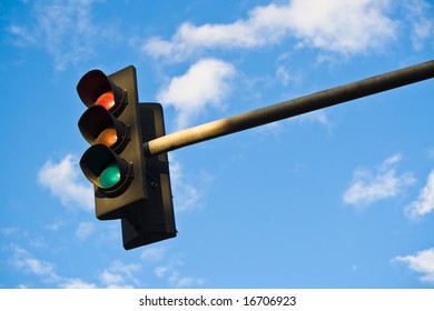 A Set Of UK Traffic Lights