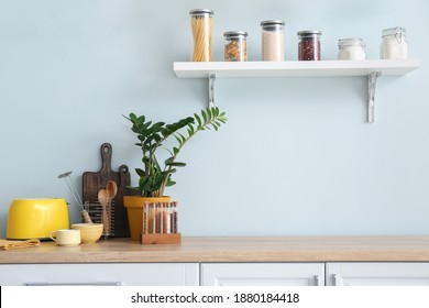 Set utensils   products in kitchen