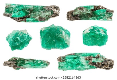 Conjunto varias muestras minerales