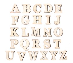 Alphabet letters on wooden texture, a School & Education Photo by ...