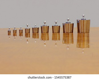 Set Of Weights For Analytical Scales Of 2 Categories.