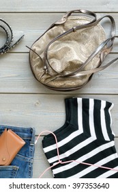 set women's things.flat lay