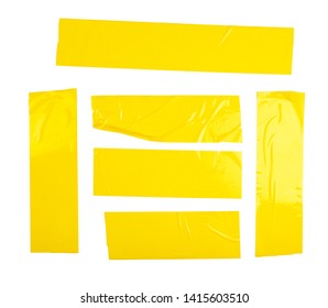 Set Yellow Tapes On White Background Stock Photo 1415603510 | Shutterstock