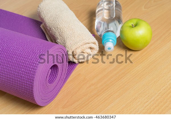 yoga mat and towel set