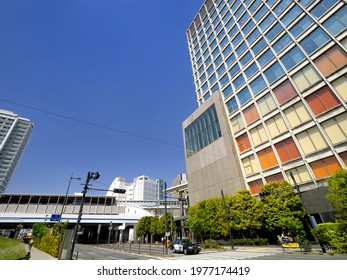 Setagaya-ku, Tokyo, Japan-April 20, 2021: Futako Tamagawa Rise. It Is A Complex Facility Adjacent To Futakotamagawa Station.