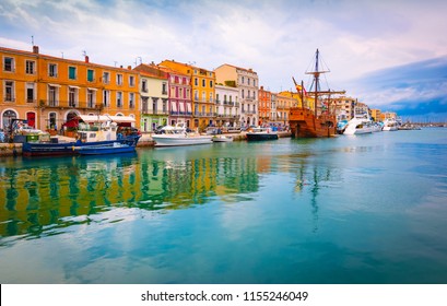 Sete, Venice Of Languedoc, Southern France. 