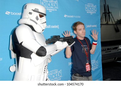 Seth Green  At Robot Chicken's Skate Party Bus Tour. Skateland, Northridge, CA. 08-01-09