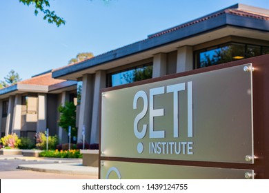 SETI Institute Sign And Logo Near Company In Silicon Valley - Mountain View, California, USA - June 29, 2019