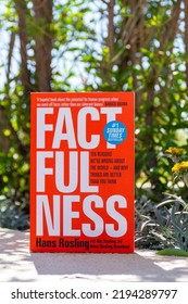 Setif, Algeria - August 24, 2022: Factfulness: Ten Reasons We're Wrong About The World - And Why Things Are Better Than You Think Book In The Garden.