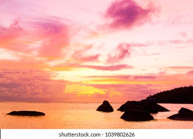 Setting into the Sea Night is Coming  - Shutterstock ID 1039802626