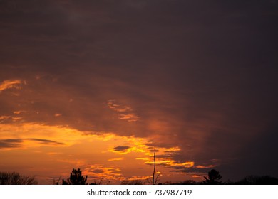 Setting Sun In Grand Traverse County