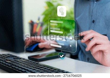 Settings Configuration Change Adjust In Software Workflow, Automation Management And Control For Optimization, System Setup, Task Approval And Desktop Administration. Well Set Software Know How
