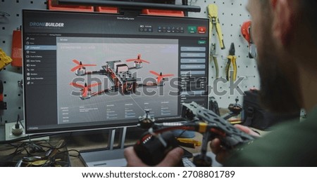 Setup Programming Firmware and Analyzing Drone Telemetry Data. Specialist Deeply Engaged in Programming Drone Firmware and Analyzing Telemetry Data on Desktop Computer. Complex Flight Simulation.