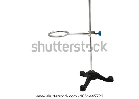 Setup of titration acid-base called standardization consisted, buret metal stand and clamp. Tripod, Laboratory Metal Burette Stand.